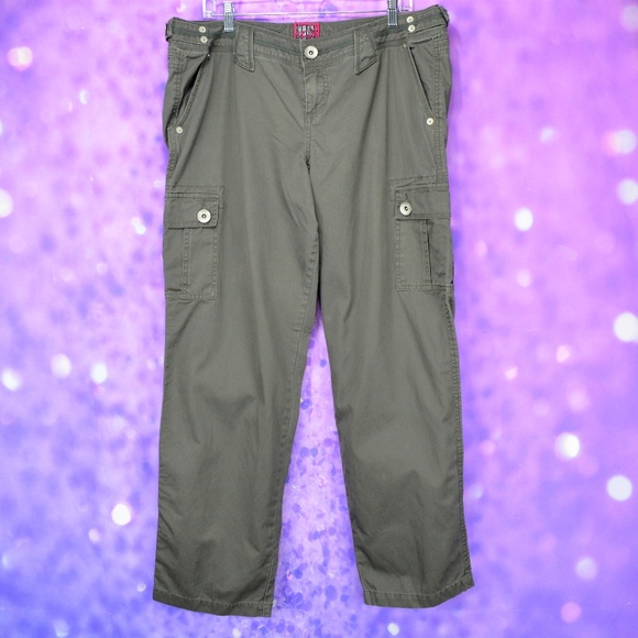Torrid Pants - Torrid Cargo Pants Army Green Size 16